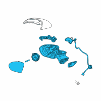 OEM 2018 Chevrolet Cruze Mirror Assembly Diagram - 39125816