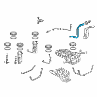 OEM 2014 Honda CR-V Pipe Complete, Fuel Filler Diagram - 17660-T0A-A01