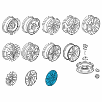 OEM Honda Civic Trim, Wheel (16X6 1/2J) Diagram - 44733-TS8-A00