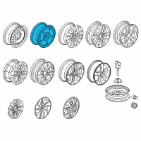 OEM 2009 Honda Civic Disk, Aluminum Wheel (15X6J) (Tpms) (Enkei) Diagram - 42700-SNC-A61