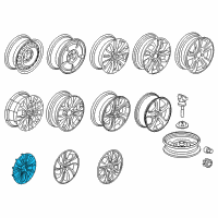 OEM 2012 Honda Civic Trim, Wheel 15X6J Diagram - 44733-TR0-A01