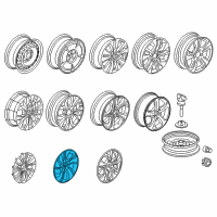 OEM 2013 Honda Civic Trim, Wheel (15") Diagram - 44733-TR3-A00
