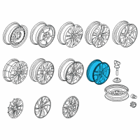 OEM 2013 Honda Civic Disk, Aluminum Wheel (15X6J) (Aap St Mary'S) Diagram - 42700-TR3-A61