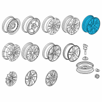 OEM 2015 Honda Civic Disk, Aluminum Wheel (16X6 1/2J) (Dicastal) Diagram - 42700-TS8-A91