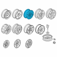 OEM 2012 Honda Civic Disk, Aluminum Wheel (16X6 1/2J) (Enkei) Diagram - 42700-TR0-A81