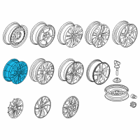 OEM 2013 Honda Civic Disk, Aluminum Wheel (17X7J) (Tpms) (Enkei) Diagram - 42700-TR4-A81