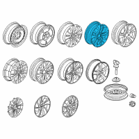 OEM 2013 Honda Civic Disk, Aluminum Wheel (16X6 1/2J) (Tpms) (Dicastal) Diagram - 42700-TR3-A92