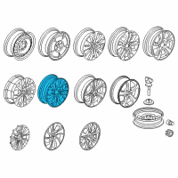 OEM 2014 Honda Civic Disk (17X7J) Diagram - 42700-TR3-C82