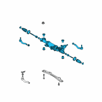OEM Lexus LS460 Power Steering Link Assembly Diagram - 44200-50440
