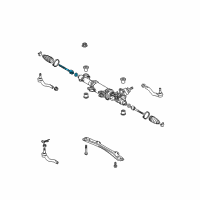 OEM 2014 Lexus LS460 End Sub-Assy, Steering Rack Diagram - 45503-59145