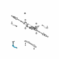 OEM 2012 Lexus LS460 Rod Assy, Tie, RH Diagram - 45460-59085