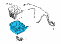 OEM BMW BATTERY TRAY, 48-V BATTERY Diagram - 61-21-8-780-796