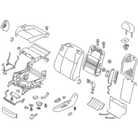 OEM Infiniti M35h Knob Switch Front Seat RECLINING LH Diagram - 87063-1ME2B