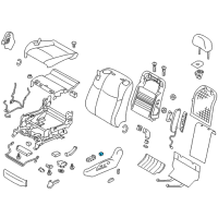 OEM Infiniti M56 Front Seat Slide Switch, Left Diagram - 87067-1MA0A