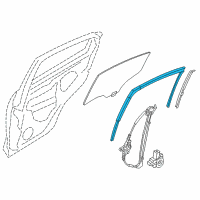 OEM 2016 Scion iA Run Weatherstrip Diagram - 68142-WB002