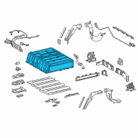 OEM 2018 Toyota Prius Prime Batteries Diagram - G951047140