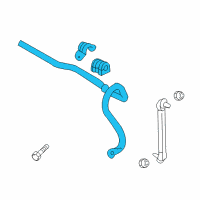 OEM Chevrolet Cruze Stabilizer Bar Diagram - 39005088