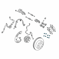 OEM Ram 3500 Spring-Disc Brake Pad Diagram - 68467211AA