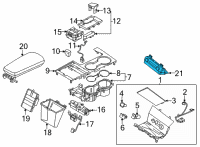 OEM Kia K5 Control Assembly-Heater Diagram - 97250L3200FHV
