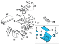 OEM 2021 Kia K5 Tray Assembly-Floor Cons Diagram - 84630L3500WK