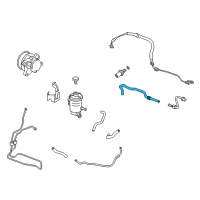 OEM 2009 Honda Accord Hose, Power Steering Return Diagram - 53734-TA0-A01