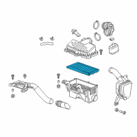 OEM 2013 Chevrolet Spark Air Filter Diagram - 96910360