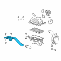 OEM Chevrolet Air Inlet Duct Diagram - 96910368