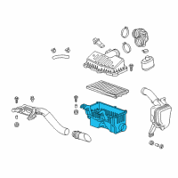 OEM 2015 Chevrolet Spark Air Cleaner Body Diagram - 96910364