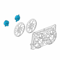OEM 2013 Cadillac Escalade EXT Fan Motor Diagram - 89023368