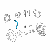 OEM 2009 Pontiac G8 Hose, Rear Brake Diagram - 92229735