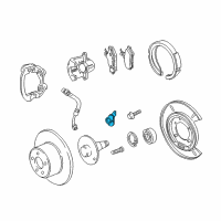 OEM Pontiac Rear Speed Sensor Diagram - 92211237