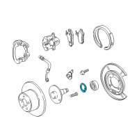 OEM 2016 Chevrolet SS Wheel Bearing Retainer Ring Diagram - 92171228