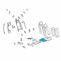 OEM 2007 Cadillac XLR Pad Asm, Driver Seat Cushion Diagram - 88994352