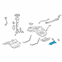 OEM Acura RL Cover Assembly A, Fuel Tank Diagram - 17734-SJA-A01