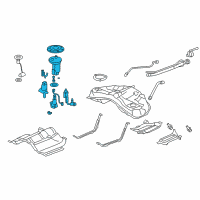 OEM Acura RL Module Assembly, Fuel Pump Diagram - 17708-SJA-A02