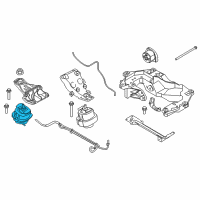 OEM 2018 BMW X5 Engine Mount Diagram - 22-11-6-864-336