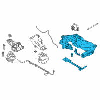 OEM 2017 BMW X5 Gearbox Cross Member Diagram - 22-11-6-882-026