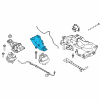 OEM 2018 BMW X5 Engine Mount Bracket Left Diagram - 22-11-6-856-185