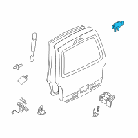 OEM 2000 Nissan Quest Hinge Assy-Back Door Diagram - 90400-7B030