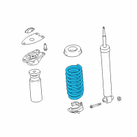 OEM 2021 BMW M2 Coil Spring, Rear Diagram - 33-53-7-853-275