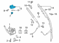 OEM 2022 Toyota Venza Hinge Diagram - 68810-48220