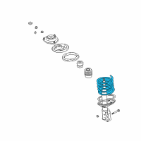 OEM Chrysler Sebring Front Coil Spring Diagram - MR455127