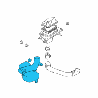 OEM 2005 Chevrolet Malibu Duct Asm-Rear Intake Air (W/ Resonator) Diagram - 15224384