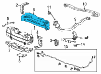 OEM Chevrolet Suburban Heat Shield Diagram - 84449623