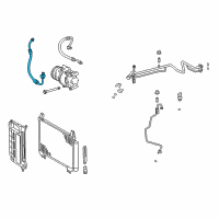 OEM 2013 Toyota Yaris Front Suction Hose Diagram - 88704-52250