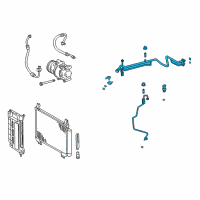 OEM 2014 Toyota Yaris Rear Suction Line Diagram - 88710-52040