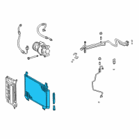 OEM 2018 Toyota Yaris Condenser Diagram - 88460-0D400