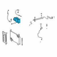 OEM 2016 Toyota Yaris Compressor Assembly Diagram - 88310-52720