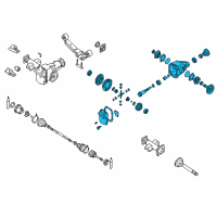 OEM 1998 Nissan Frontier Final Drive Sub Assy-Front Diagram - 38501-67G17