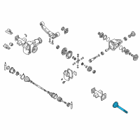 OEM Nissan Pickup Shaft Side Differential Diagram - 38230-01G00